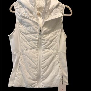 Lululemon Athletica White Hooded Vest